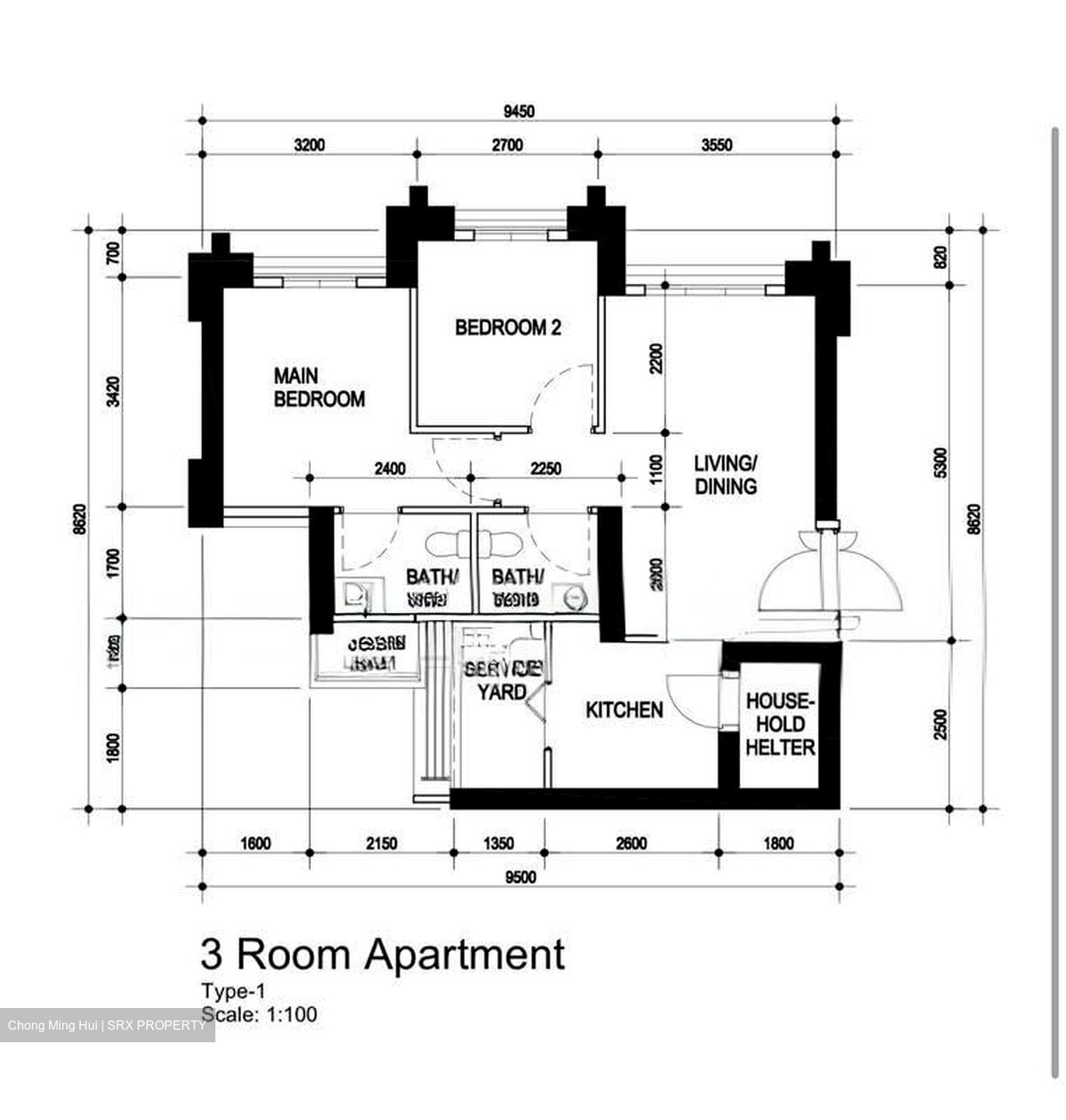 Blk 30 Skyresidence @ Dawson (Queenstown), HDB 3 Rooms #593690661